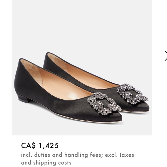 MANOLO BLAHNIK Hangisiflat Embellished Satin Ballet Flats - Picture 6 of 17